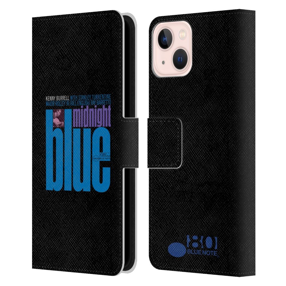 BLUE NOTE RECORDS ブルーノートレコード - Kenny Burell Midnight Blue レザー手帳型 / Apple iPhoneケース - PGS
